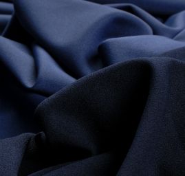 Pletenina úplet scuba crepe oboustranný modrá/stř.modrá