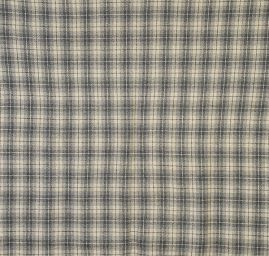 Tvídová vlněná látka káro slonová kost/šedá