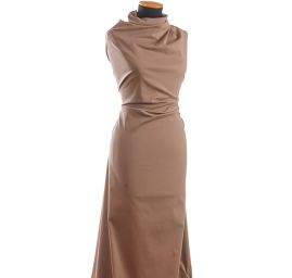 Bavlněná pružná látka hnědá