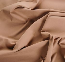 Bavlněná pružná látka hnědá