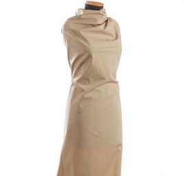 Bavlněná pružná látka béžová