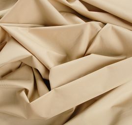 Bavlněná pružná látka béžová