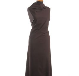 Kostýmová látka viskoza směs pružná tm.hnědá