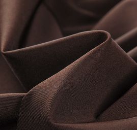 Kostýmová látka viskoza směs pružná tm.hnědá