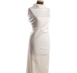 Bavlněná pružná látka slonová kost II.jakost