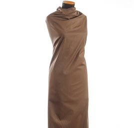 Bavlněná pružná látka khaki hnědá keprová vazba