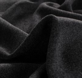Vlna kašmír směs kabátová látka tmavě/světle šedá