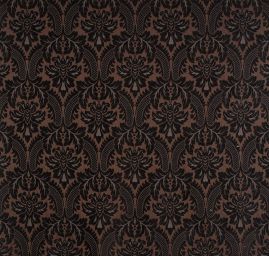 Dekorační látka s rorkovým vzorem černohnědá