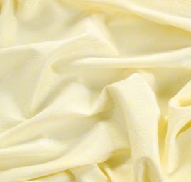 Žakárová látka vzor ornament žlutá smetanová