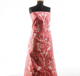 Replika historické tkaniny Rokoko růžová/rex