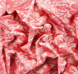 Replika historické tkaniny Rokoko růžová/rex