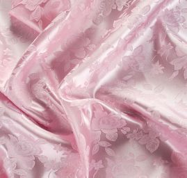 Brokát krojový nepružný pastel růžový
