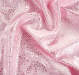 Brokát krojový nepružný pastel růžový