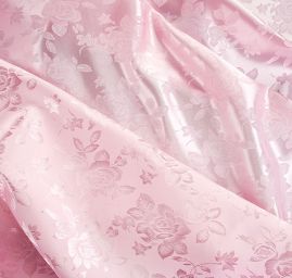 Brokát krojový nepružný pastel růžový