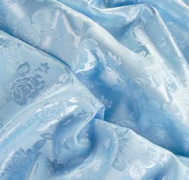 Brokát krojový nepružný pastel světle modrý