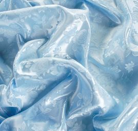 Brokát krojový nepružný pastel světle modrý