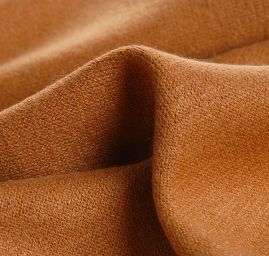 Úplet teplejší směs rayon s vlasem camel hnědá