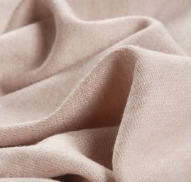 Úplet teplejší směs rayon s vlasem pastel starorůžová
