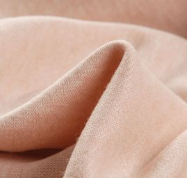 Úplet teplejší směs rayon s vlasem pastel sv.oranžová