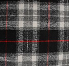 Kostýmová látka vlna směs s vlasem kostka černošedá