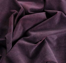 Pružný manšestr fialovovínový/starorůžový