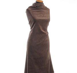 Pružný manšestr hnědý