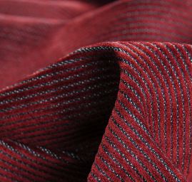 Pružný manšestr červenomodrý