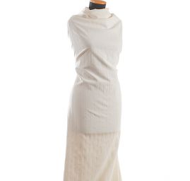 Pružný manšestr bílý