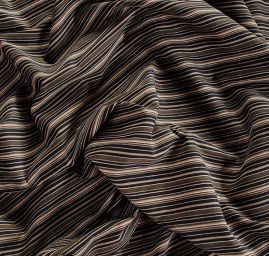 Manšestr prací kord proužky zelenobéžové