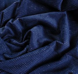 Manšestr pružný modrofialový