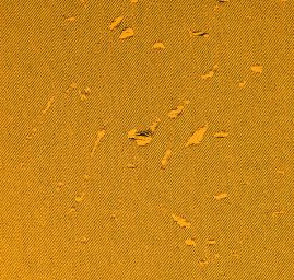 Riflovina s ažurou žlutá/modrá