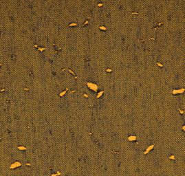 Riflovina s ažurou žlutá/modrá