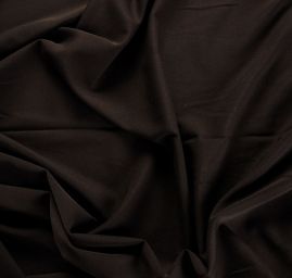 Kostýmová látka bavlna viskoza pružná tm.hnědá