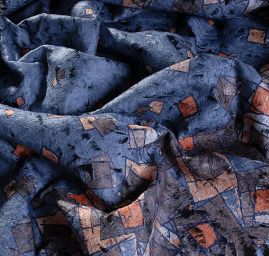 Exkluzivní látka geometrický motiv