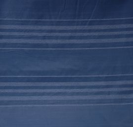 Hedvábný žakár s proužky ocelově modrý