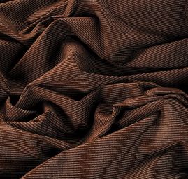 Pružný manšestr jemný vlas melír hnědá/sv.šedá