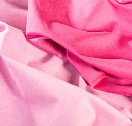 Riflovina pružná růžovo/bílý melír