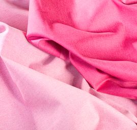 Riflovina pružná růžovo/bílý melír