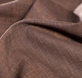 Imitace jeansoviny hnědokrémová