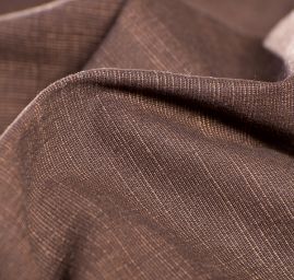 Imitace jeansoviny hnědokrémová