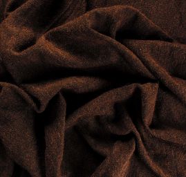 Kostýmová látka Art Fabrics mohér/vlna tm.hnědá