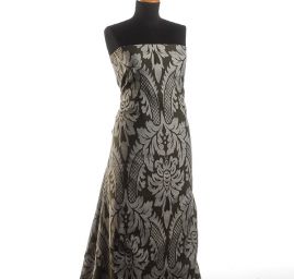 Replika historické tkaniny Rokoko olivová/rex