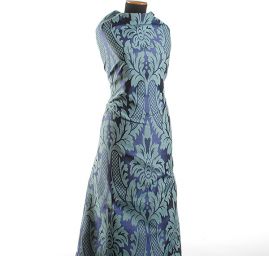 Replika historické tkaniny Rokoko fialová/rex