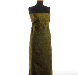 Replika historické tkaniny Rokoko zelená