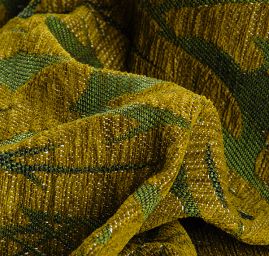 Replika historické tkaniny Rokoko zelená