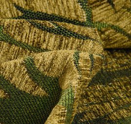 Replika historické tkaniny Rokoko zelená/olivová