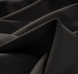 Pletenina úplet scuba crepe oboustranný černé barvy