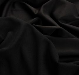 Pletenina úplet scuba crepe oboustranný černé barvy