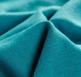 Vlněný jemný úplet tmavě tyrkysový