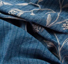 Dekorační látka Buret Plain jeans